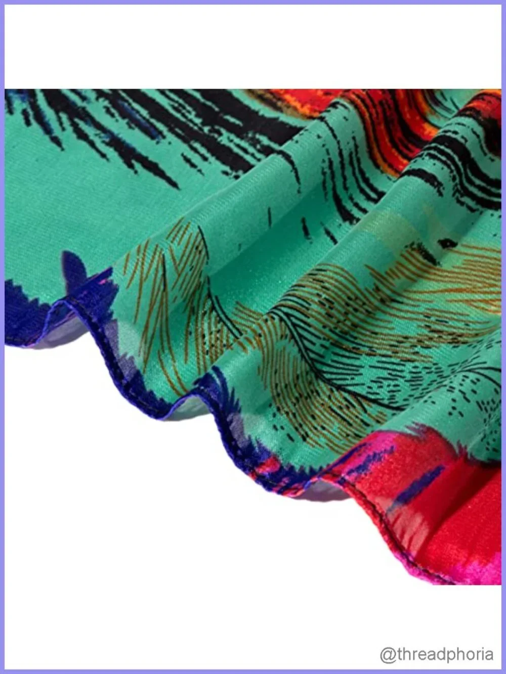 Lightweight Floral Satin Shawl Scarf 70x35 Inch Silk-Feel Wrap